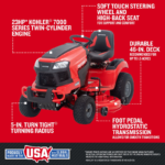 Craftsman T2400 – 46" Hydrostatic Gas Riding Mower - Image 4