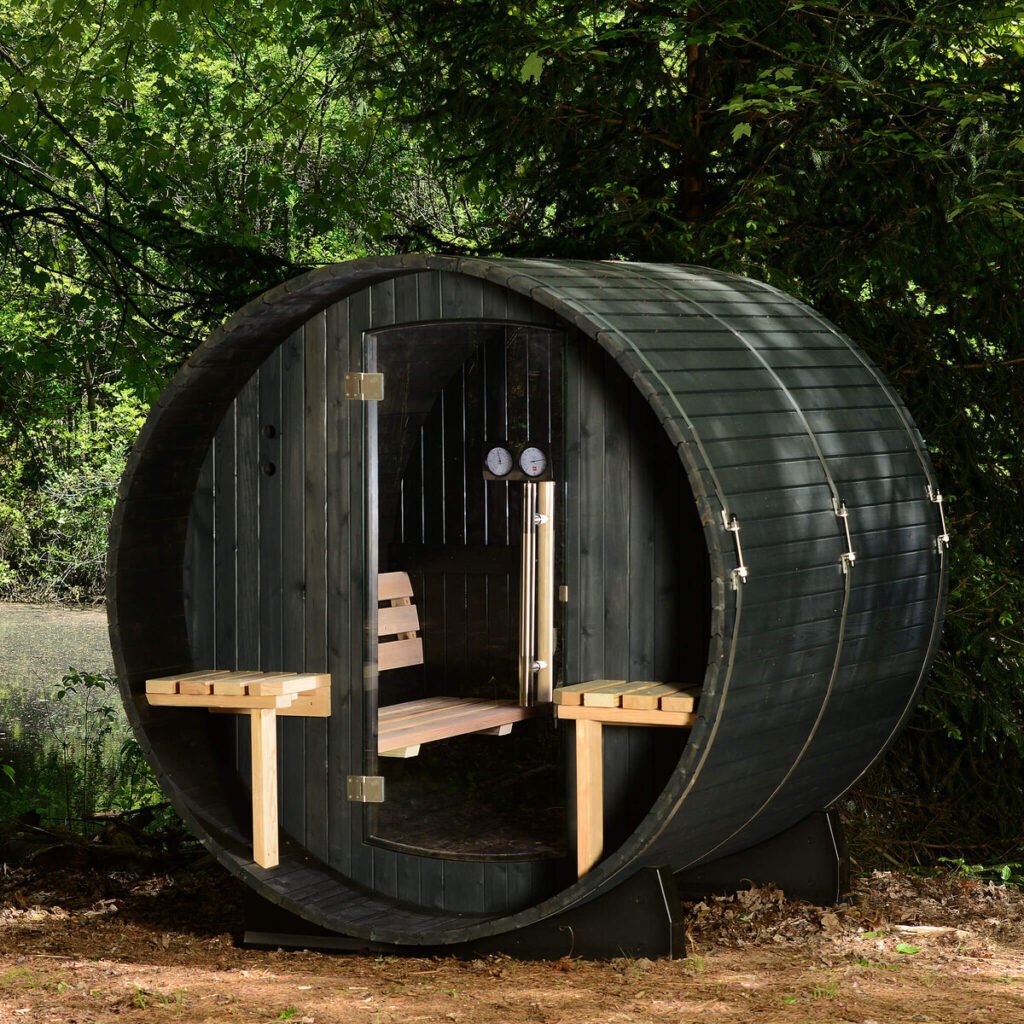 Almost Heaven Audra 2-4 Person Canopy Barrel Sauna