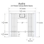 Almost Heaven Audra 2-4 Person Canopy Barrel Sauna