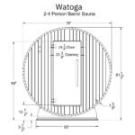 Almost Heaven Watoga 2-4 Person Barrel Sauna Kit