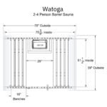 Almost Heaven Watoga 2-4 Person Barrel Sauna Kit