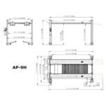 APlusLift Falcon AP-9H 9,000 lb. 4-Post Storage & Service Car Lift
