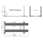 APlusLift HW-8S 8,000 lb. 4-Post Storage & Service Car Lift
