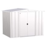 Arrow Classic 8 ft. x 6 ft. Metal Vertical Peak Storage Shed without Floor Kit