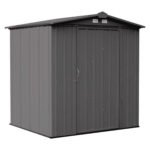Arrow Ezee 6 ft. x 5 ft. Metal Vertical Peak Storage Shed without Floor Kit
