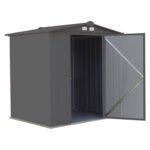 Arrow Ezee 6 ft. x 5 ft. Metal Vertical Peak Storage Shed without Floor Kit