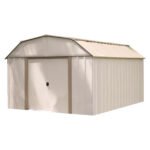 Arrow Lexington 10 ft. x 14 ft. Metal Vertical Barn Storage Shed without Floor Kit