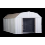 Arrow Lexington 10 ft. x 14 ft. Metal Vertical Barn Storage Shed without Floor Kit