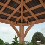 Backyard Discovery Barrington 12x10 Cedar Gazebo with Steel Roof