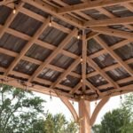 Backyard Discovery Barrington 14x10 Cedar Gazebo with Steel Roof