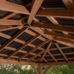 Backyard Discovery Barrington 14x10 Cedar Gazebo with Steel Roof