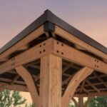 Backyard Discovery Barrington 14x10 Cedar Gazebo with Steel Roof
