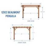 Backyard Discovery Beaumont 12x12 Cedar Pergola