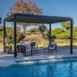 Backyard Discovery Sarasota 14x10 Steel Louvered Pergola