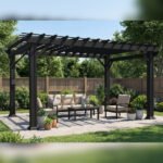 Backyard Discovery Stratford 14x12 Steel Pergola - Black