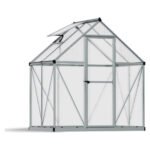 Canopia by Palram Mythos 6 ft. x 4 ft. Walk-In Greenhouse - Silver