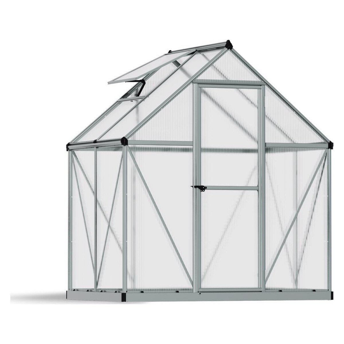 Canopia by Palram Mythos 6 ft. x 4 ft. Walk-In Greenhouse - Silver Canopia by Palram Mythos 6 ft. x 4 ft. Walk-In Greenhouse - Silver