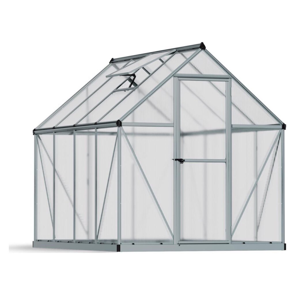 Canopia by Palram Mythos 6 ft. x 8 ft. Walk-In Greenhouse - Silver