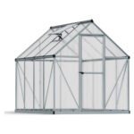 Canopia by Palram Mythos 6 ft. x 8 ft. Walk-In Greenhouse - Silver