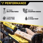 Champion 27-Ton Gas Log Splitter with 224cc Engine