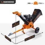DK2 6.25" 15 HP Gas Wood Chipper Shredder (420cc)