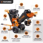 DK2 5" Gas Wood Chipper Shredder 15 HP (420cc)