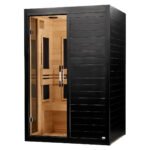 Dynamic Lucca 2 Person Low EMF Far Infrared Sauna - Black