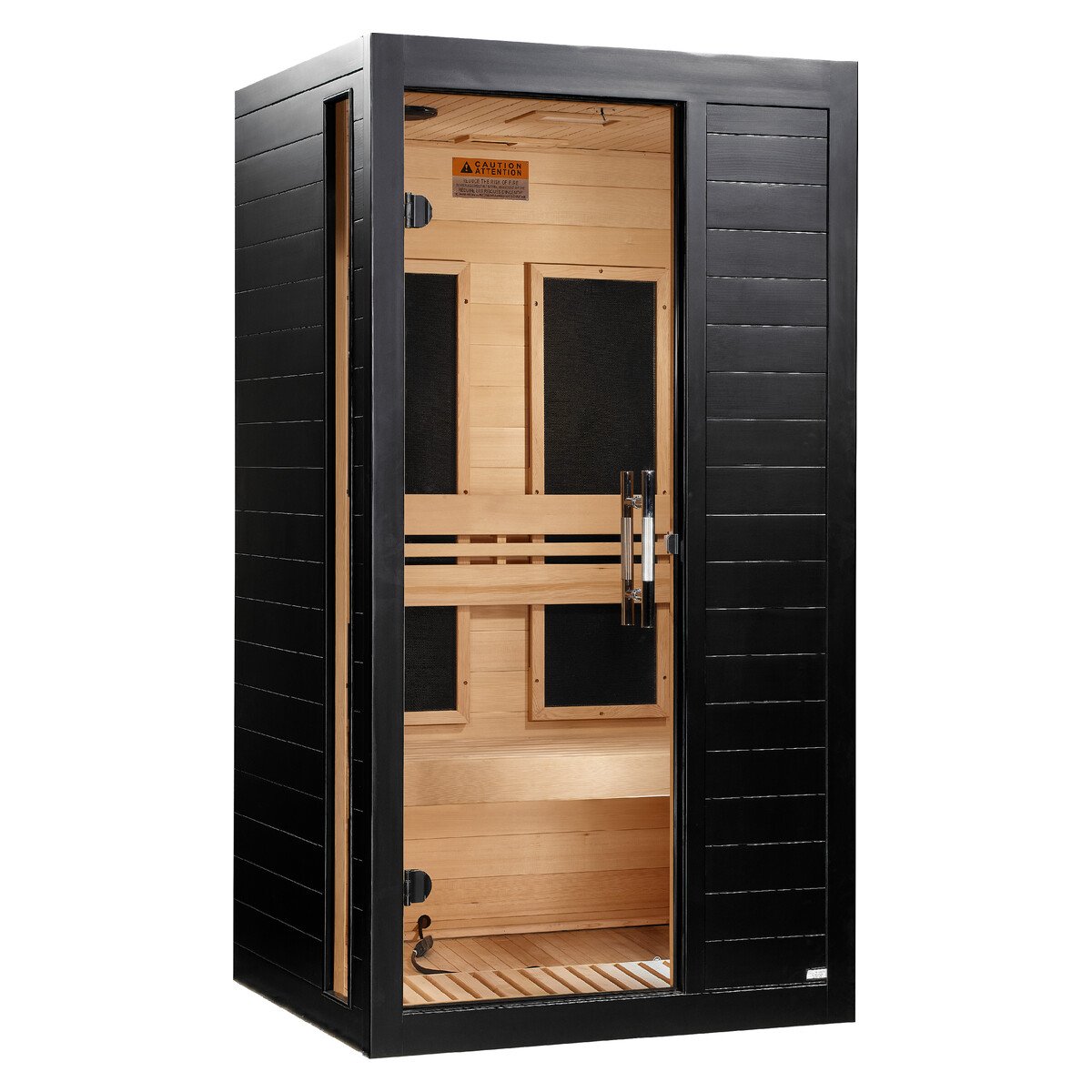 Dynamic Veneto 1-2 Person Low EMF Far Infrared Sauna - Black