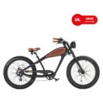  Revi Bikes Cheetah 48V 750W Hub Motor Fat Tire Electric Cruiser Bike