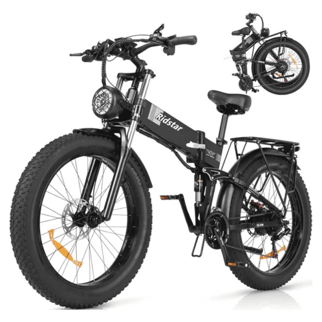 Ridstar DC26 2000W Folding Fat Tire Mountain Electric Bike
