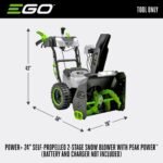EGO Power+ Peak Power 24 in. Two-Stage 56V Battery Snow Blower - Tool Only (Battery & Charger Not Included)