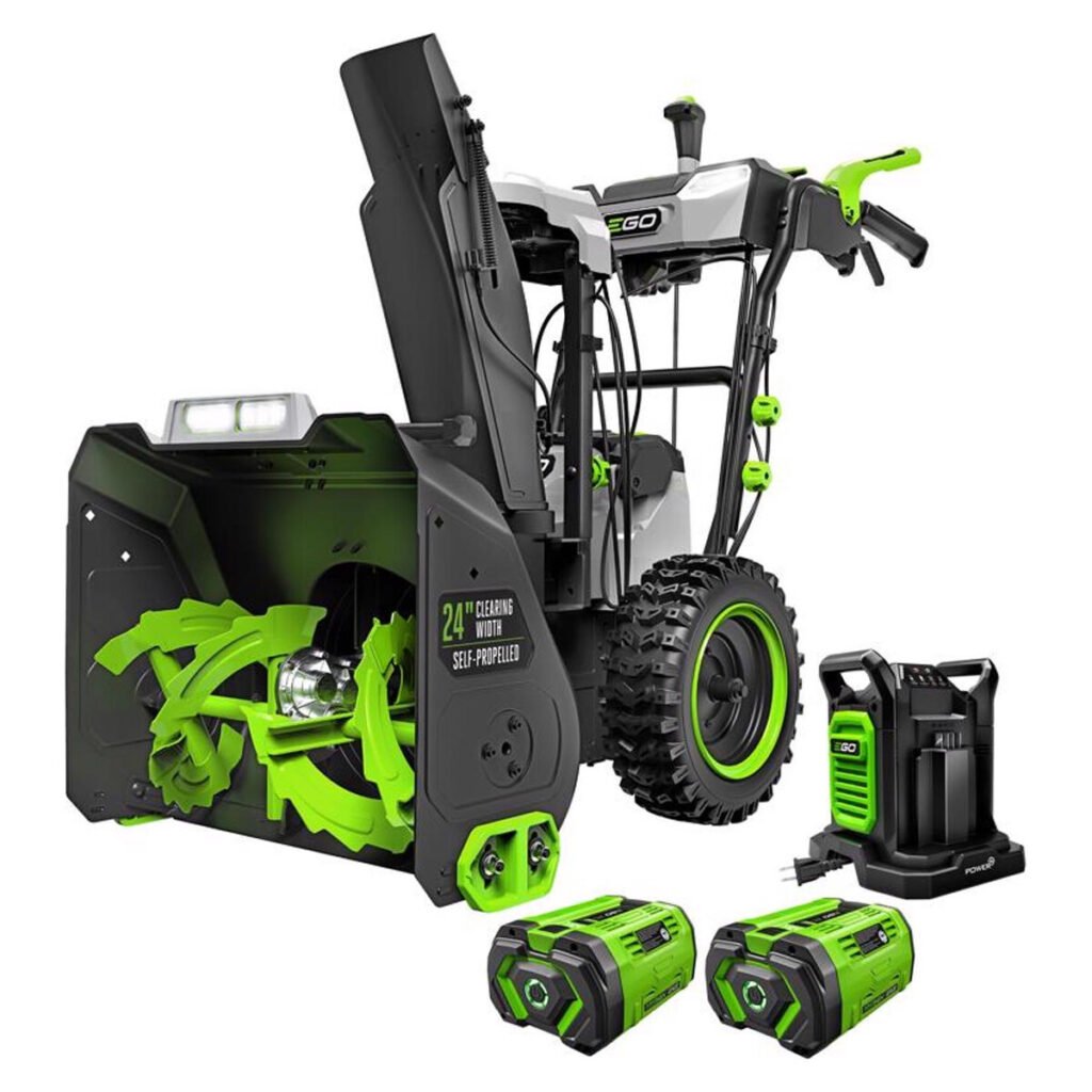 EGO Power+ Peak Power 24 in. Two-Stage 56V Battery Snow Blower Kit with (2) 10Ah Batteries & Charger