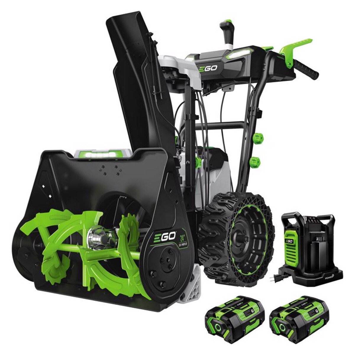 EGO Power+ 24 in. Two-Stage 56V Battery Snow Blower Kit with (2) 6Ah Batteries & Charger
