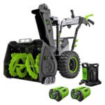 EGO Power+ Peak Power 28 in. Two-Stage 56V Battery Snow Blower Kit with (2) 12Ah Batteries & Charger