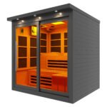 Golden Designs 6 Person Near Zero EMF Far Infrared Sauna - Black Edition
