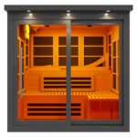 Golden Designs 6 Person Near Zero EMF Far Infrared Sauna - Black Edition