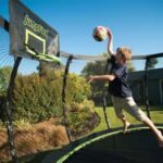 JumpFlex HERO 14' Backyard Trampoline with Safety Net & Ladder