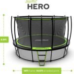 JumpFlex HERO 14' Backyard Trampoline with Safety Net & Ladder