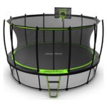 JumpFlex HERO 15' Backyard Trampoline with Safety Net & Ladder