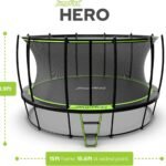 JumpFlex HERO 15' Backyard Trampoline with Safety Net & Ladder