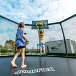 JumpFlex HERO 15' Backyard Trampoline with Safety Net & Ladder