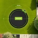 JumpFlex HERO 15' Backyard Trampoline with Safety Net & Ladder