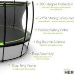 JumpFlex HERO 15' Backyard Trampoline with Safety Net & Ladder