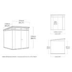 Keter Artisan 2.0 7x7 Resin Storage Shed - Grey