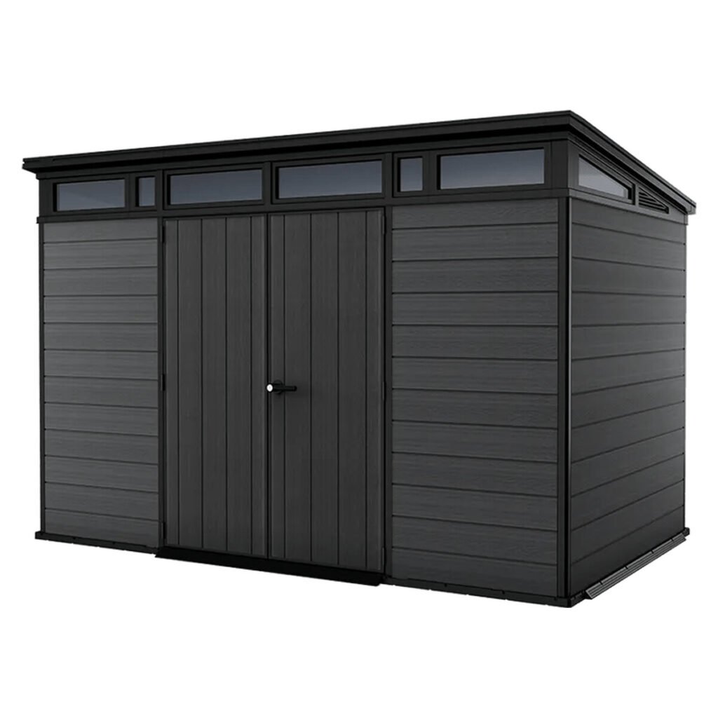 Keter Cortina 11x7 Resin Storage Shed - Graphite