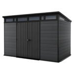 Keter Cortina 11x7 Resin Storage Shed - Graphite