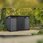 Keter Cortina 11x7 Resin Storage Shed - Graphite