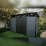 Keter Cortina 11x7 Resin Storage Shed - Graphite