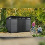 Keter Cortina 11x7 Resin Storage Shed - Graphite