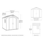 Keter Factor 8x6 Resin Storage Shed - Brown